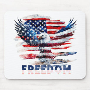 Flag and eagle of the United States.Freedom. Mouse Pad