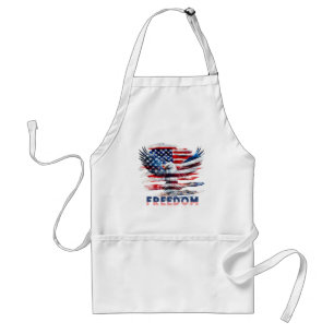 Flag and eagle of the United States.Freedom. Standard Apron