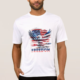Flag and eagle of the United States.Freedom. T-Shirt