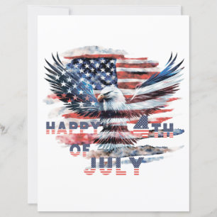 Flag and eagle of the United States. Independence