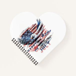 Flag and eagle of the United States. Independence Notebook