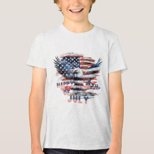 Flag and eagle of the United States. Independence Tri-Blend Shirt