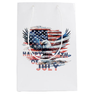Flag and eagle of the United States. July 4th. In Medium Gift Bag