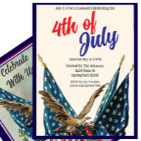 Flag and Eagle Patriotic 4th of July Cookout Party