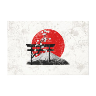 Flag and Symbols of Japan ID153 Canvas Print