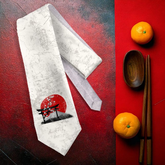 Flag and Symbols of Japan ID153 Tie (Creator Uploaded)