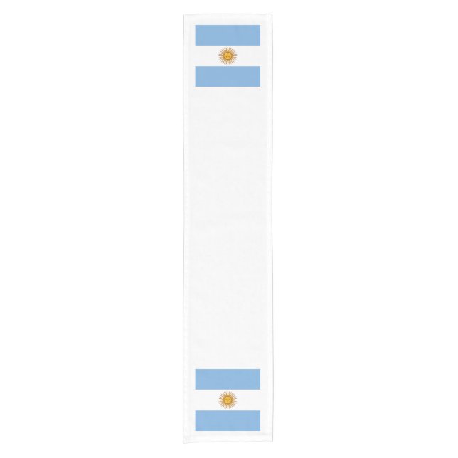 Flag: Argentina Short Table Runner (Front)