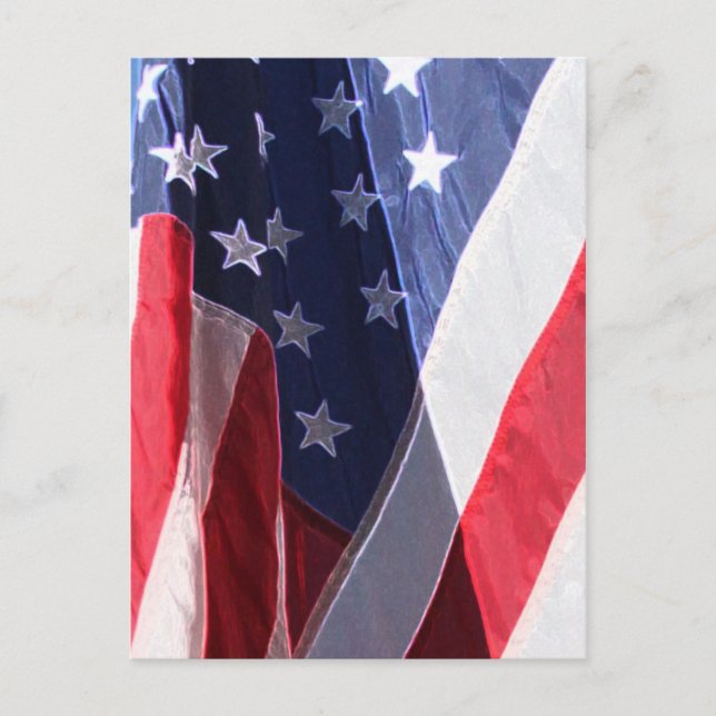 Flag Art Postcard (Front)