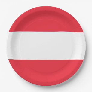 Flag Austria Paper Plate