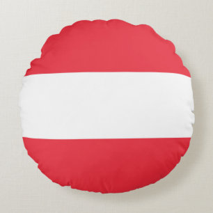 Flag Austria Round Cushion
