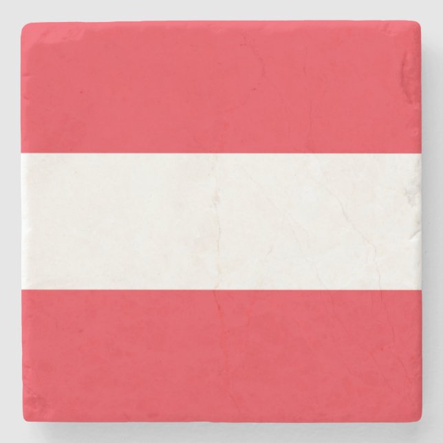 Flag Austria Stone Coaster (Front)