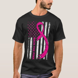 Flag Back The Pink Breast Cancer Awareness Ribbon T-Shirt