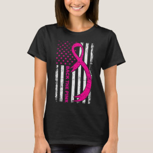 Flag Back The Pink Breast Cancer Awareness Ribbon T-Shirt