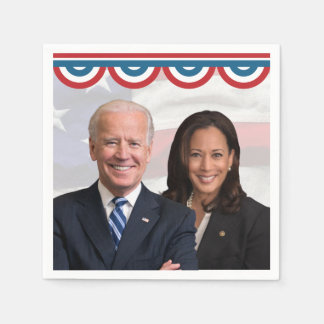 Flag Background Joe Biden Kamala Harris 2020 Napkin