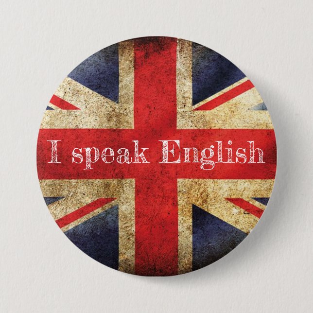 Flag Badge I speak English (Front)