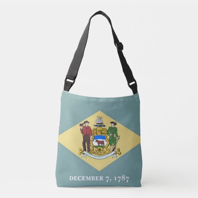 Flag Bag, Delaware Crossbody Bag (Front)