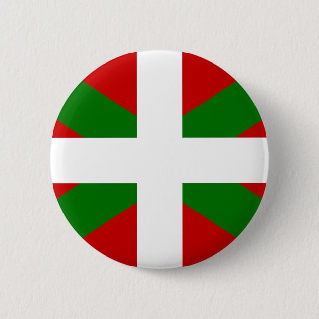 Flag Basque Country euskadi 6 Cm Round Badge (Front)