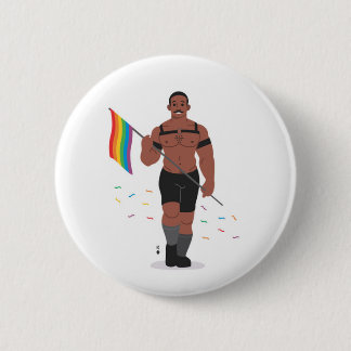 FLAG-BEAR-ERS  3 6 CM ROUND BADGE