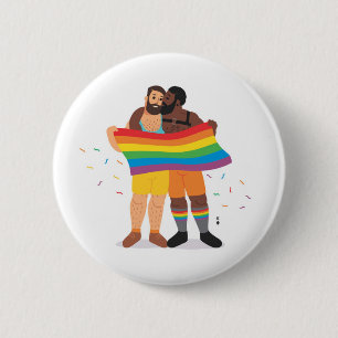 FLAG-BEAR-ERS Love 6 Cm Round Badge
