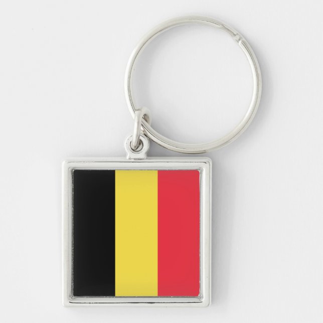 Flag Belgium Tricolor Key Ring (Front)