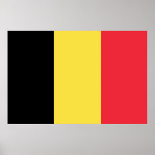 Flag Belgium Tricolor Poster