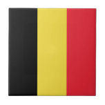 Flag Belgium Tricolor Tile<br><div class="desc">Flag of Belgium tricolor: "The union makes strength" ("Eendracht maakt macht" in Dutch and "Einigkeit macht stark" in German).</div>
