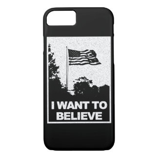 Flag Believe Silhouette - I Want To Believe Case-Mate iPhone Case