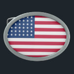 Flag Belt Buckle<br><div class="desc">Belt buckle shown with a patriotic usa flag print. Customise this item or buy as is.</div>