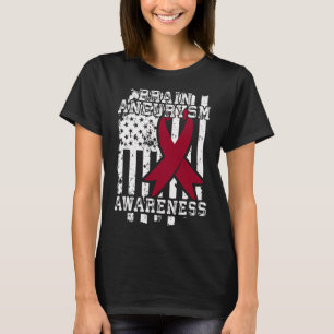 Flag - Brain Aneurysm Survivor  T-Shirt