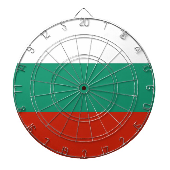 Flag Bulgaria tricolor Dartboard (Front)