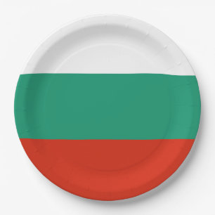 Flag Bulgaria tricolor Paper Plate