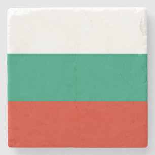 Flag Bulgaria tricolor Stone Coaster