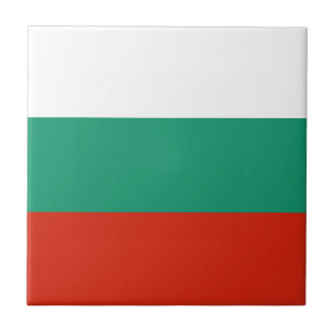 Flag Bulgaria tricolor Tile