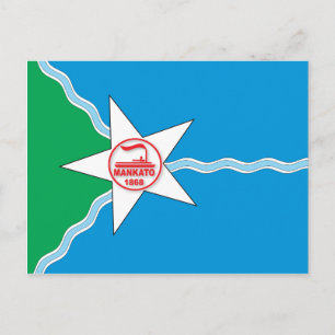 Flag City of Mankato Postcard