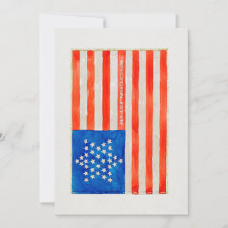 Flag Civil War (ca. 1936) by Edward Grant Invitation