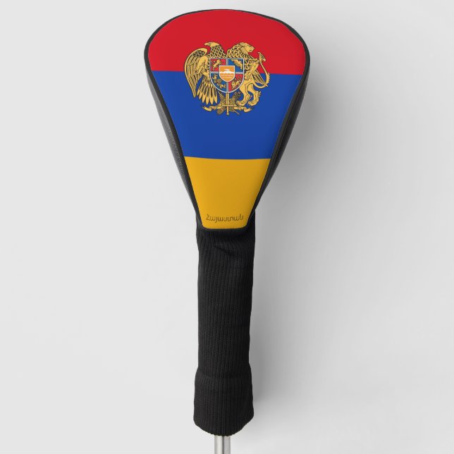 Flag/ Coat of Arms of Armenia Golf Head Cover (Front)