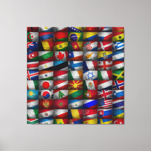 Flag collection canvas print