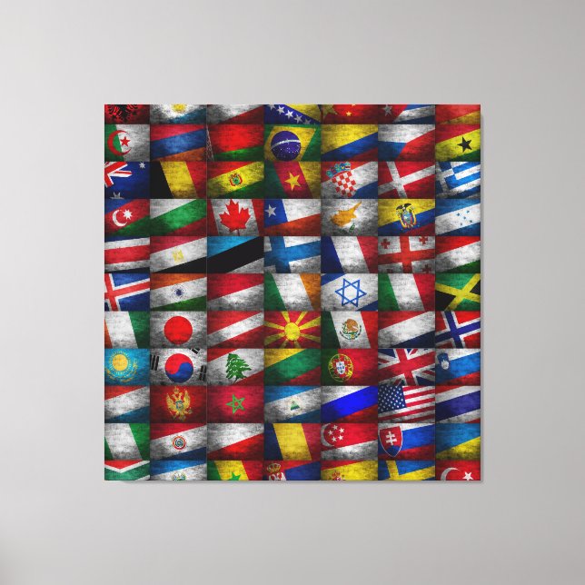 Flag collection canvas print (Front)