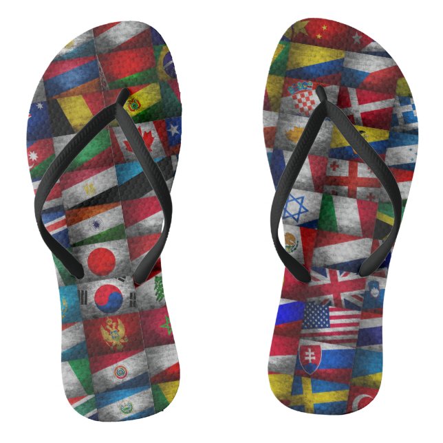 Flag collection jandals (Footbed)