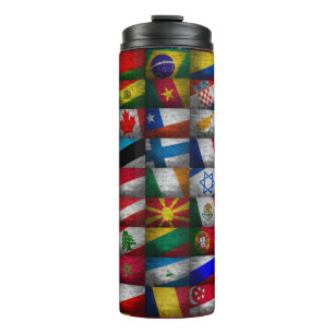 Flag collection thermal tumbler
