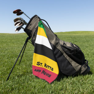 Flag Colours of St. Kitts Golf Towel
