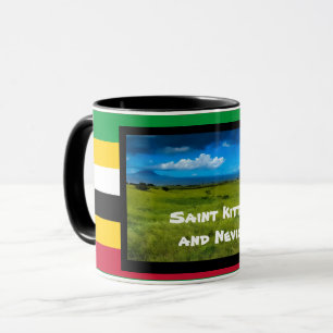 Flag Colours of St. Kitts Mug