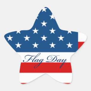 Flag Day Star Sticker