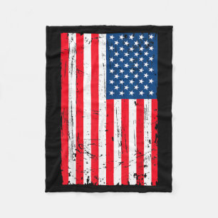 Flag Day USA Independence National Day Gift Parade Fleece Blanket