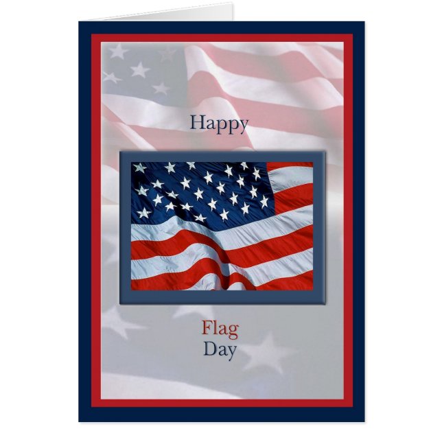 Flag Day with Flags Card (Front)