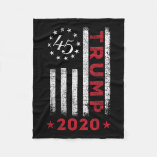 Flag Design Trump 2020-trump 2020 Men Women Gift  Fleece Blanket