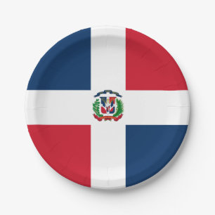 Flag: Dominican Republic Paper Plate