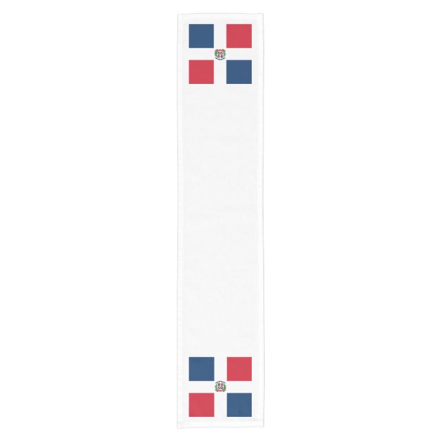 Flag: Dominican Republic Short Table Runner (Front)