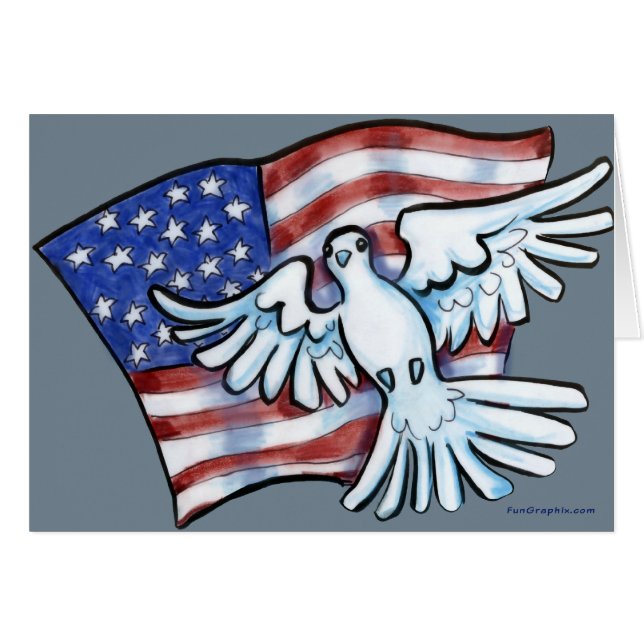 Flag Dove (Front Horizontal)