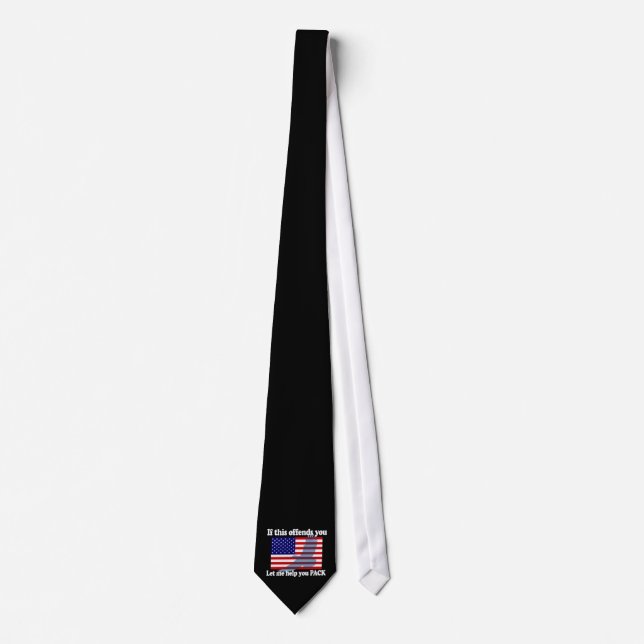 Flag & Eagle Patriot - USA Flag Tie (Front)